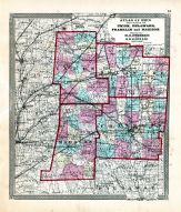 Union, Delaware, Franklin, Madison, Ohio State Atlas 1868